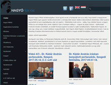 Tablet Screenshot of hagyomiklos.com